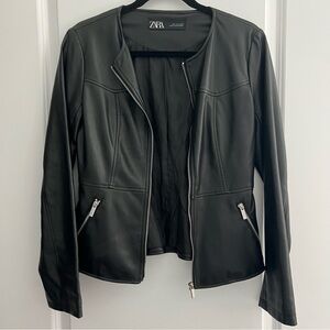 [Zara] Women's Black Leather Jacket
